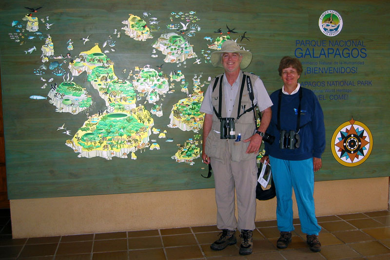 Jim and Linda in Galapagos National Park