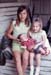 1969 Carolyn and Sallie hold Charles!