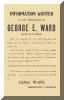 George Egan Ward Poster